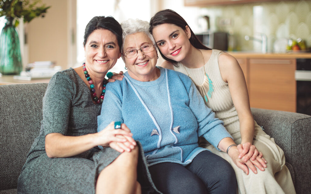 caregiving 3 generations women FTR